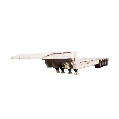 CIMC Shlangi buklanadigan gooseneck Lowboy treyleri